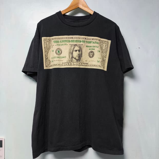 [L/USA] 00'' Nirvana 너바나 one dollar 밴드티