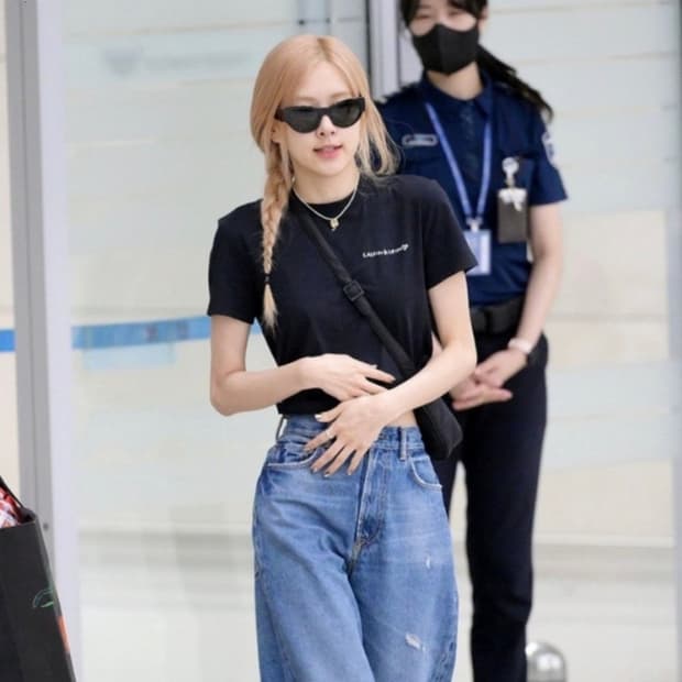 DPEW 캣아이 선글라스 블랙핑크 로제 안경