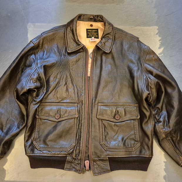 90s 아비렉스 TYPE G-1 레더 자켓