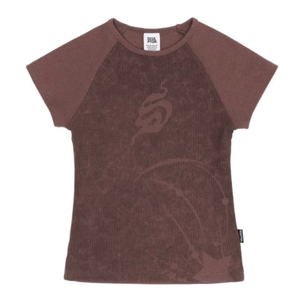 스컬프터 Brushed Crop Top Berry