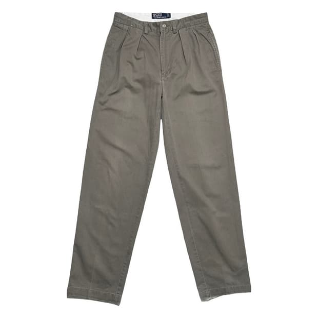 폴로랄프로렌 핀턱 치노 팬츠 올리브 76-91