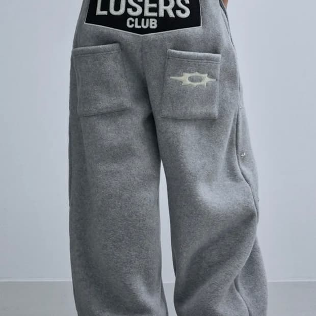 루저스 클럽 후리스 스웻팬츠 그레이