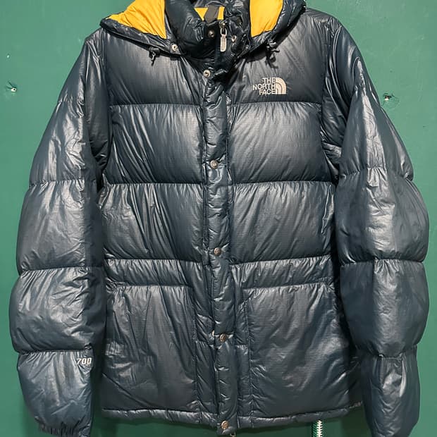 노스페이스700 패딩 그린100사이즈