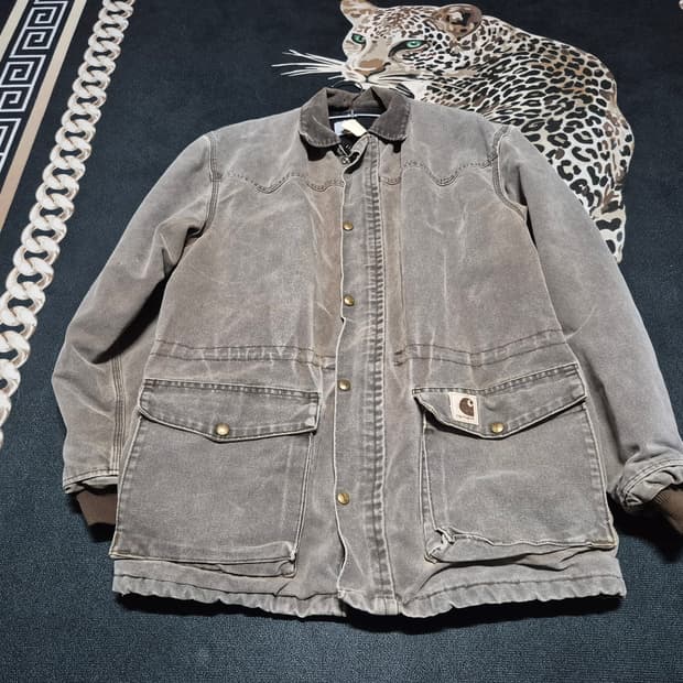 90's 칼하트 빈티지 블랭킷 라인드 덕 디트로이트 초어 자켓