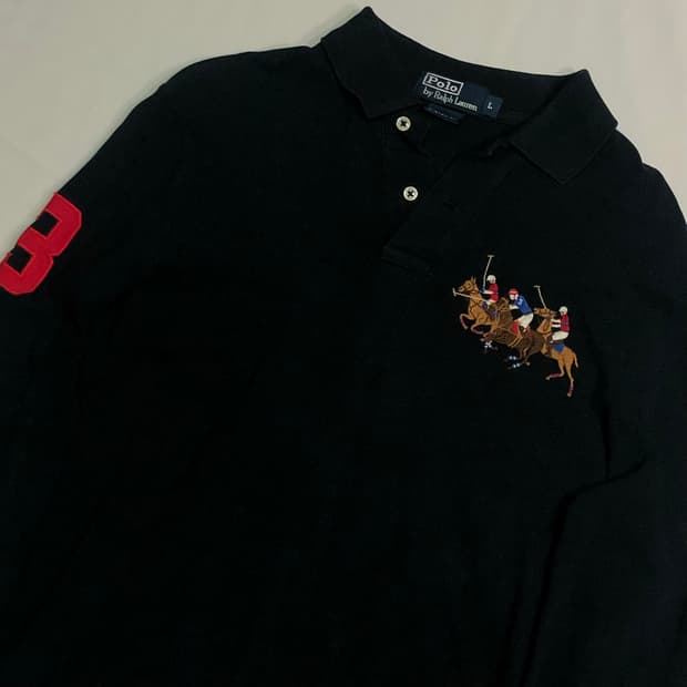 폴로 랄프로렌 블랙 PK 티셔츠