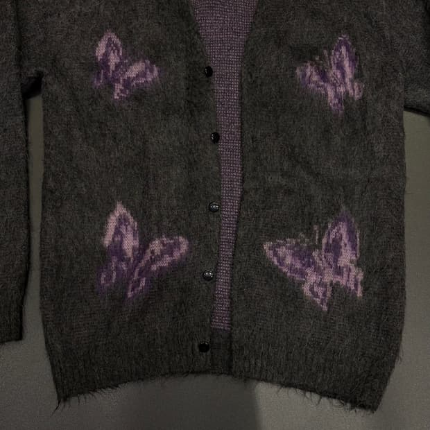 니들스 빠삐용 모헤어 가디건