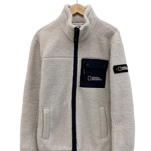 내셔널지오그래픽 플리스 아이보리 (XL)