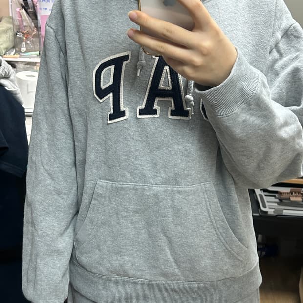갭 후드티 그레이 xs