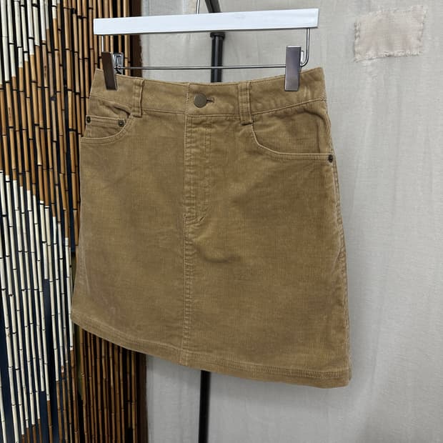 jayro white corduroy skirt