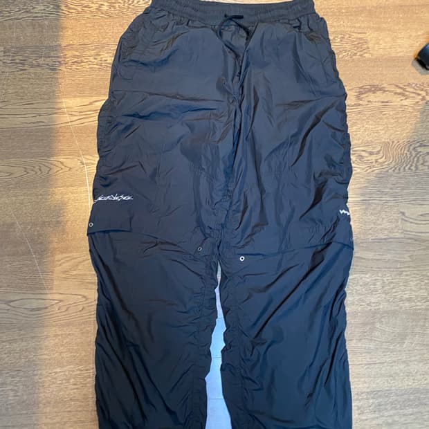 예스아이씨 staff 나일론 립스탑 오버핏 조거팬츠 xl 블랙