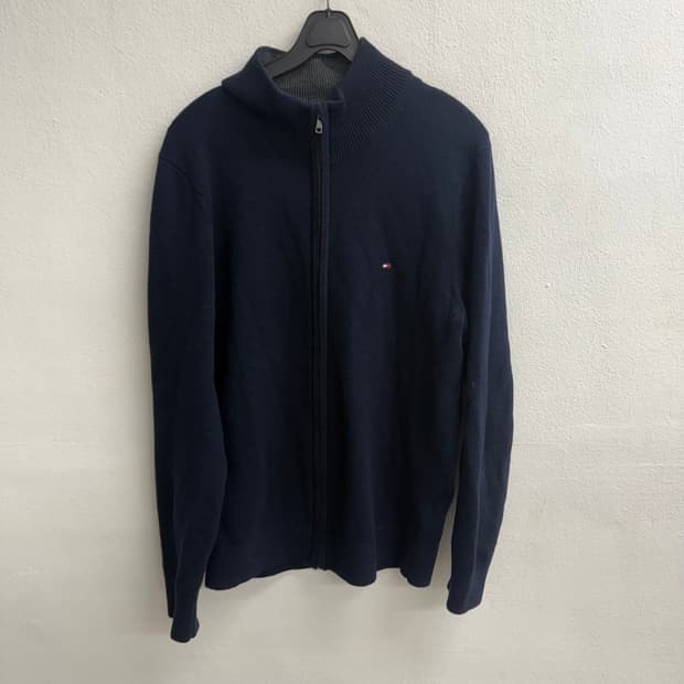 타미힐피거 네이비 니트 집업 (M)