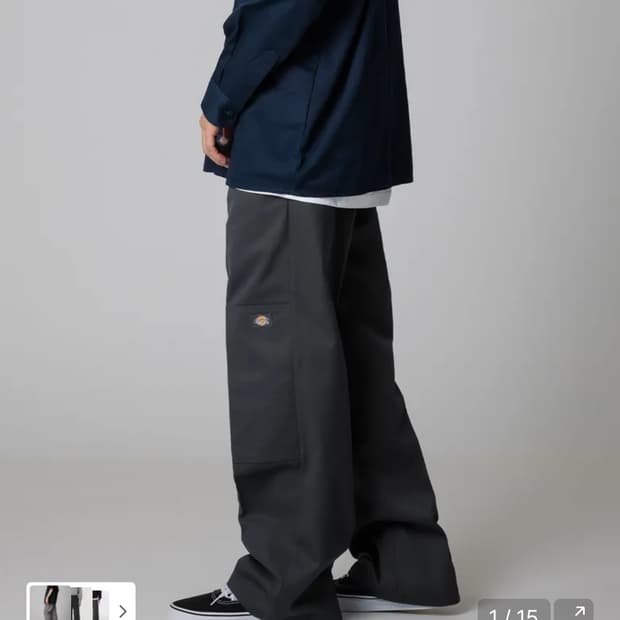 디키즈85283 루즈핏 워크팬츠 30사이즈 차콜