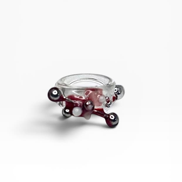 Blood Halo no 1. resin ring