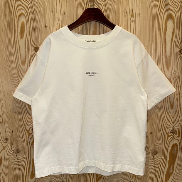 아크네 스튜디오 로고 반팔 티셔츠