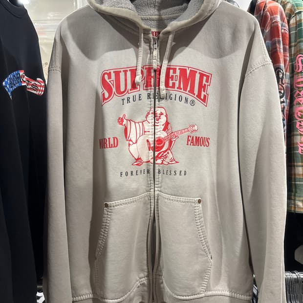 슈프림 트루릴리전 후드집업 xl 