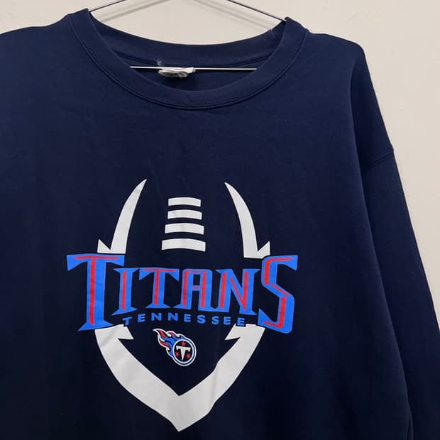 테네시 타이탄즈 NFL 팀 로고 오버핏 맨투맨