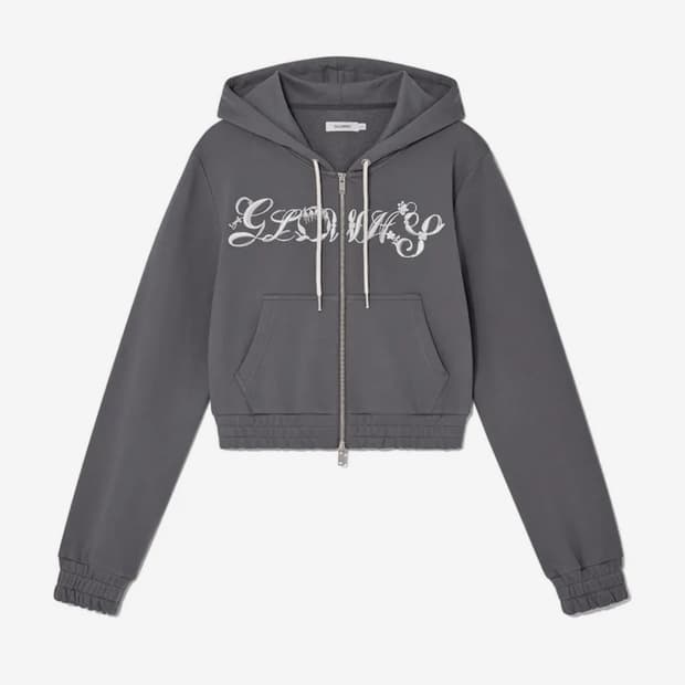 글로니 BONNIE CROP ZIP UP (CHARCOAL)
