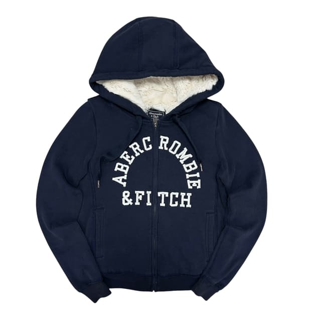 아베크롬비 우먼스 울프죠 네이비 후드집업(XS)