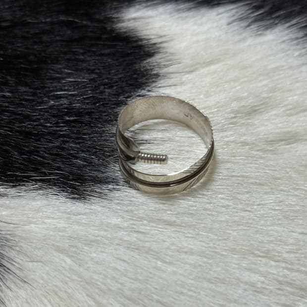 웨스턴 깃털 반지 925 실버