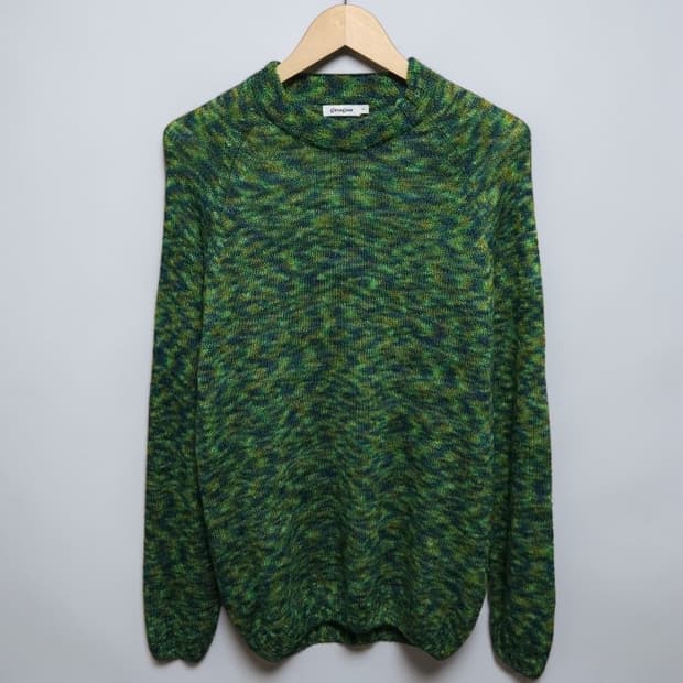 Gimaguas 기마구아스 모헤어 믹스 니트 그린 멀티컬러 L사이즈#