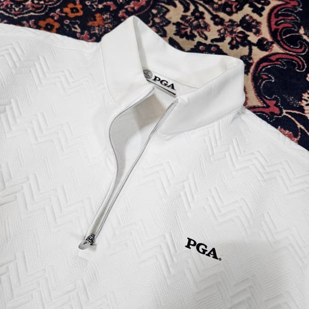 PGA 23fw 자가드 겉기모 하프집업 100size