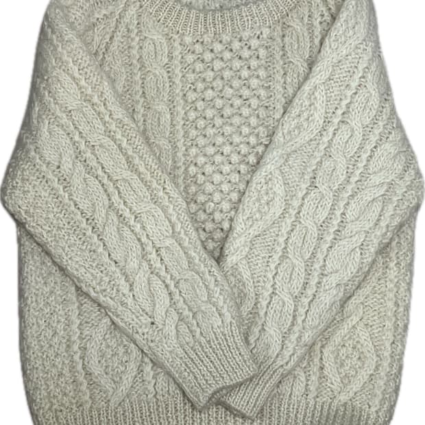 아방 오버핏 니트