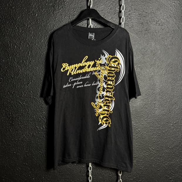 Y2K Mood Black T-shirt