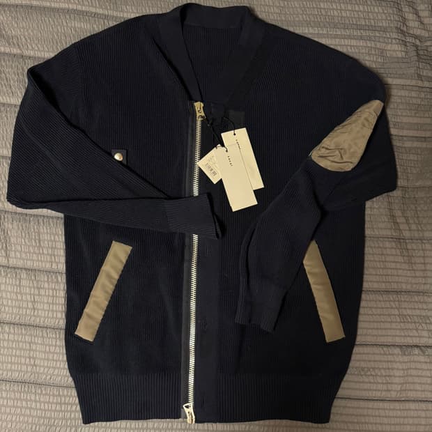 사카이 남성가디건 3사이즈 네이비