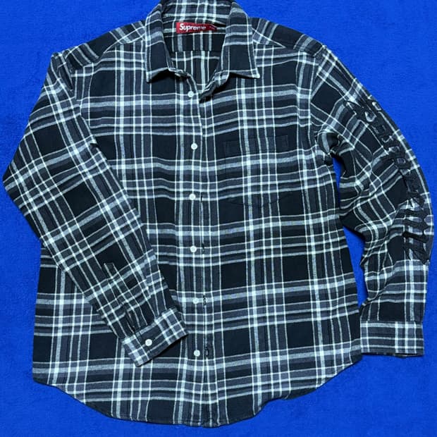 슈프림 올드 잉글리쉬 플란넬 셔츠