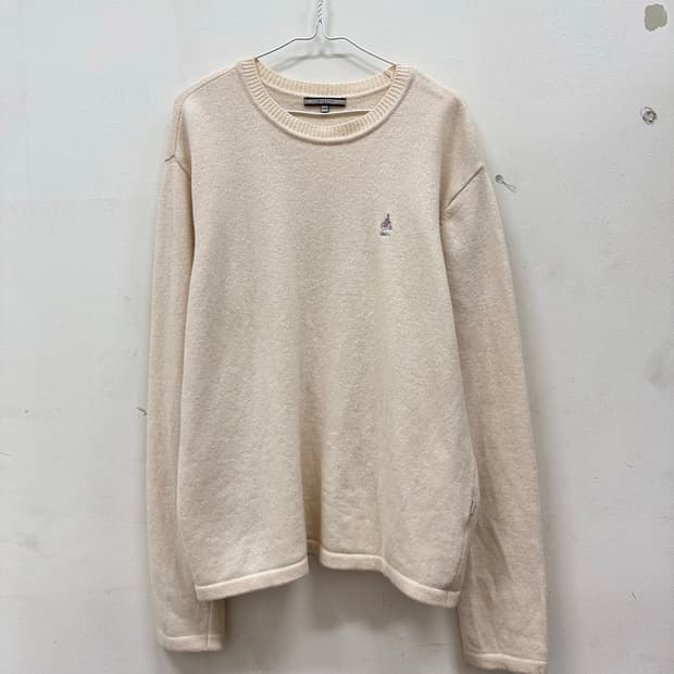 빈폴 크림 니트