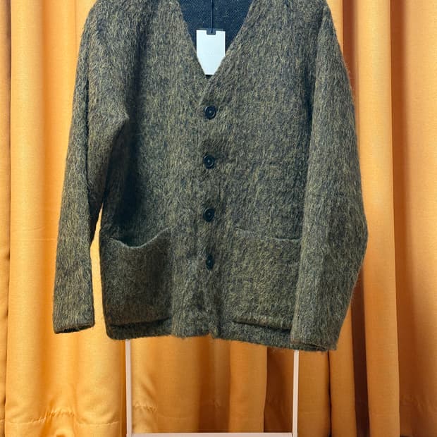 [48] 아워레가시 모헤어 가디건 올리브 멜란지