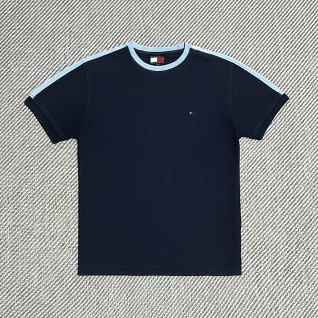 [M] Tommy 타미힐피거 네이비 코튼 반팔티