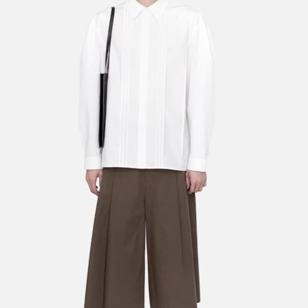 26SS 아모멘토 pleated shirt