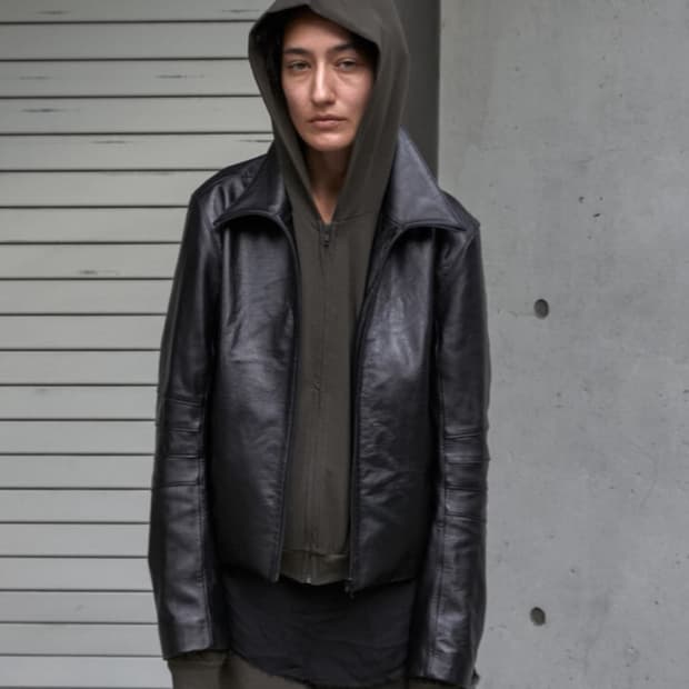 머듈 레더 자켓 블랙3사이즈