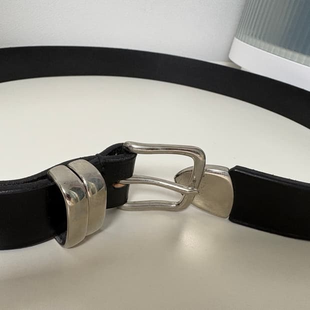 마틴페이지  1.25 Upton Nickel Buckle Belt