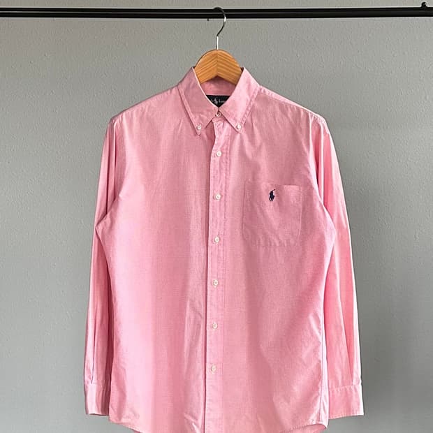 [M]폴로 랄프로렌 커스텀핏 포켓 체크 셔츠