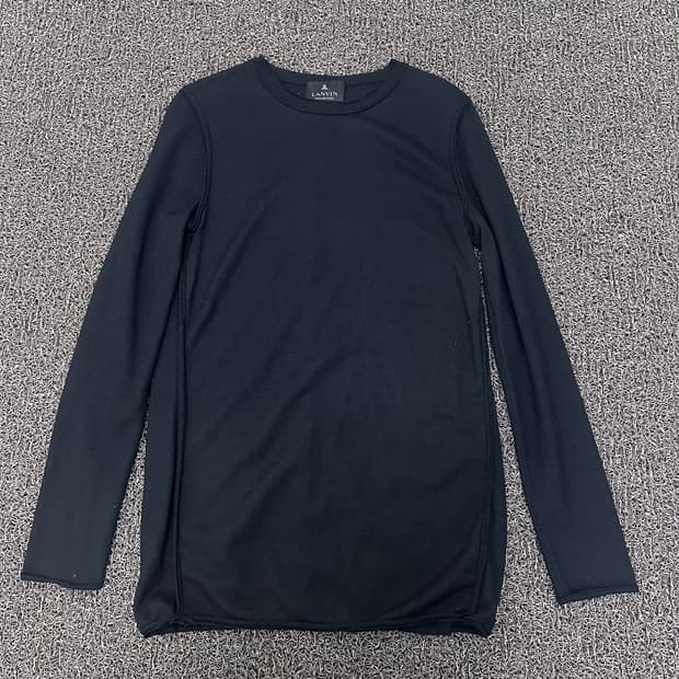 LANVIN 랑방 울 여성 긴팔티셔츠 블랙 88