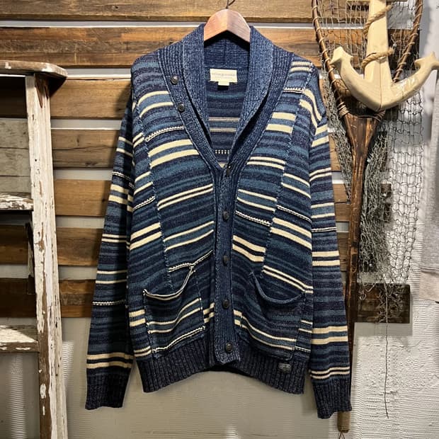 [L]폴로 데님앤서플라이 네이티브 스트라이프 가디건