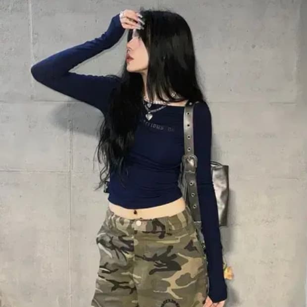 미스테리어스호텔 보트넥 롱슬리브 