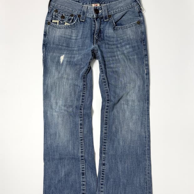 빈티지 True Religion 와이드 부츠컷 데님 팬츠