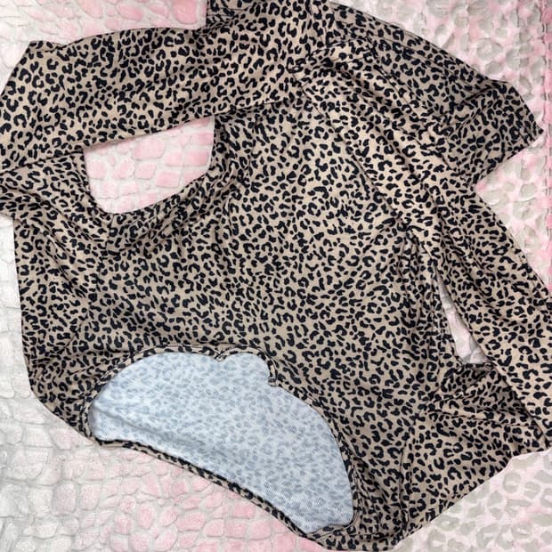 호피 여리여리 긴팔티셔츠 오네갸루 갸루 gyaru