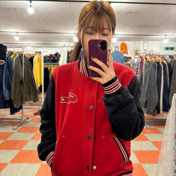 라코스테 바시티자켓(면)