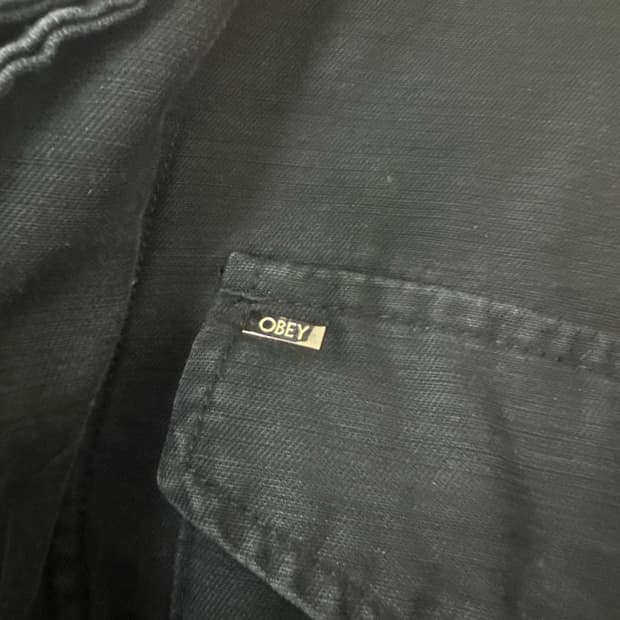 Obey 블랙 야상 자켓