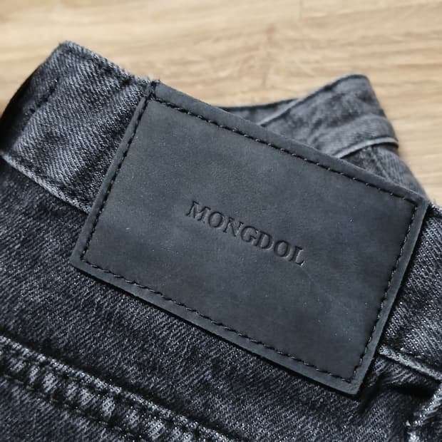 mongdol 몽돌 반바지 데님 흑청 쇼츠