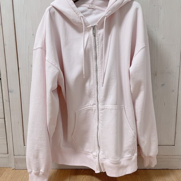 브랜디멜빌 핑크 오버사이즈 후드집업