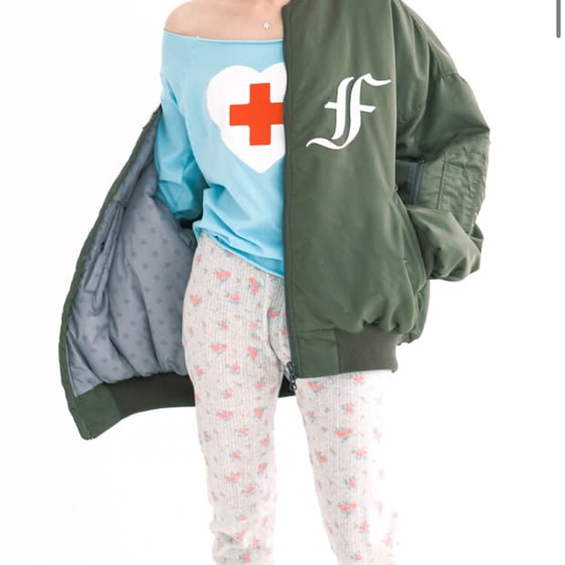 샵페어리 봄버 패디드 자켓 카키