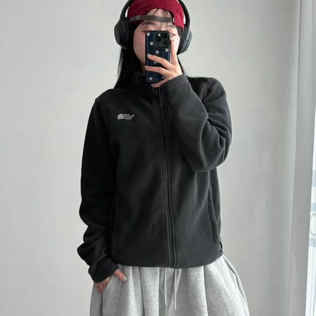 노스페이스 블랙 후리스