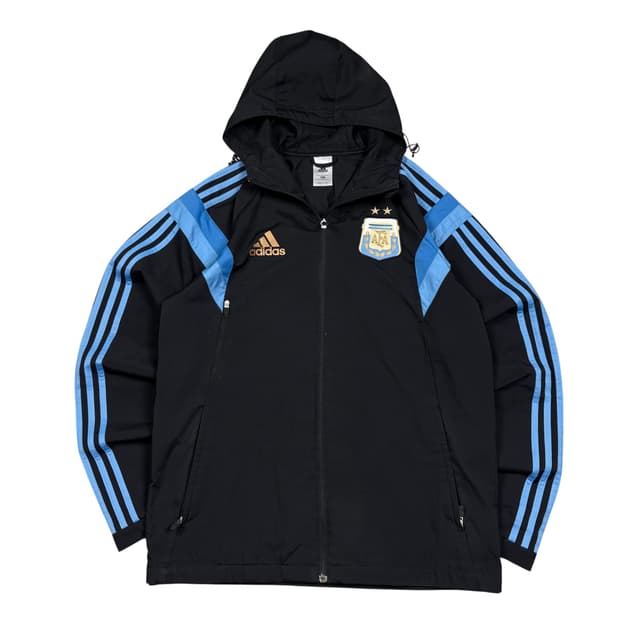 아디다스 블랙컬러 아르헨티나 바람막이