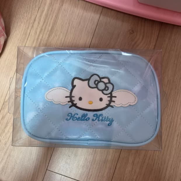 헬로키티 문방구 퀼팅 빅사각 파우치