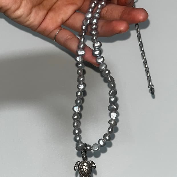 sanli 산리 진주 목걸이